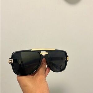 Black and Gold Sunglasses